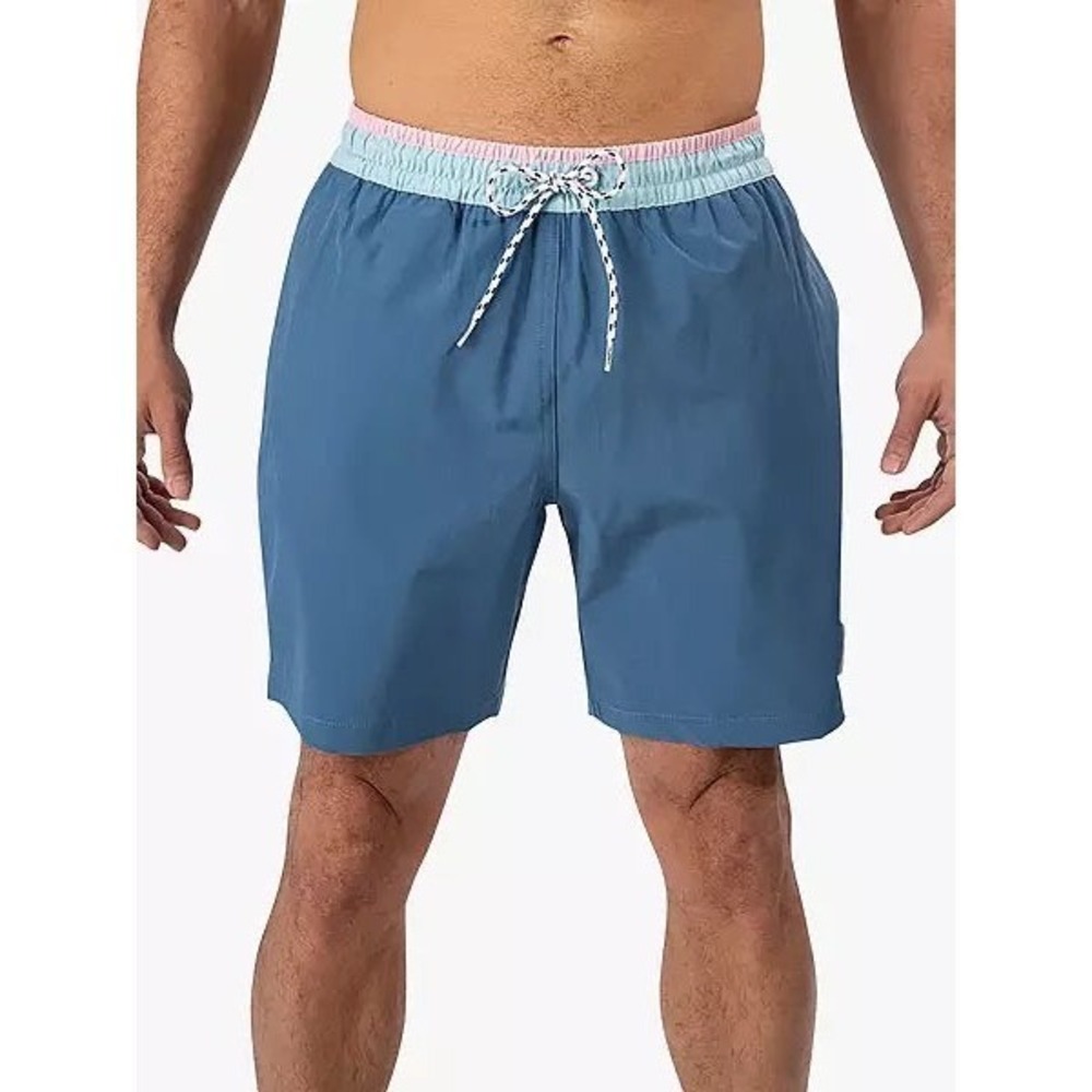 Chubbies Swim Trunks The Gravel Roads 7 Inch Inseam Blue XXL Beachwear